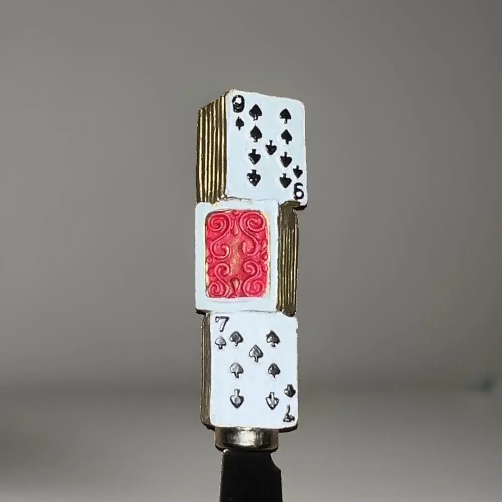 Boston Warehouse Casino Cards Dice Chips 4 Cheese Spreaders Stainless Party Fun